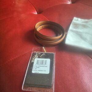 MCM Tan Leather Belt Accessories